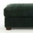Upholstered Green Faux Rabbit Fur Flannel Rectangle Ottoman, Single Ottoman Modular Part For Sectional Sofa-250311211