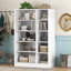 Armoire blanche à 3 portes avec tablettes - Optimisez le rangement contemporain de votre chambre avec des tablettes attrayantes