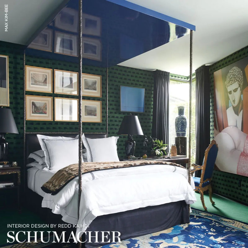 Tissu tutsi Schumacher x David Kaihoi, Vert