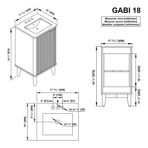 Dimensions du produit