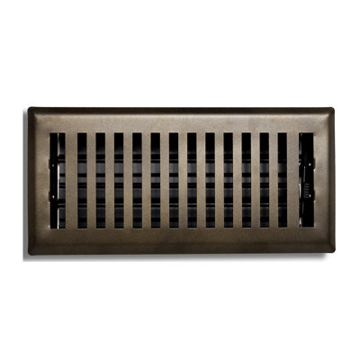 4 inch x 10 inch Steel Floor Register