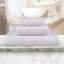 Kaelea Soho Cotton Ribbed Checkered Border Medium Weight 3 Piece Assorted Bathroom Towel Set-1797361147-1808665706