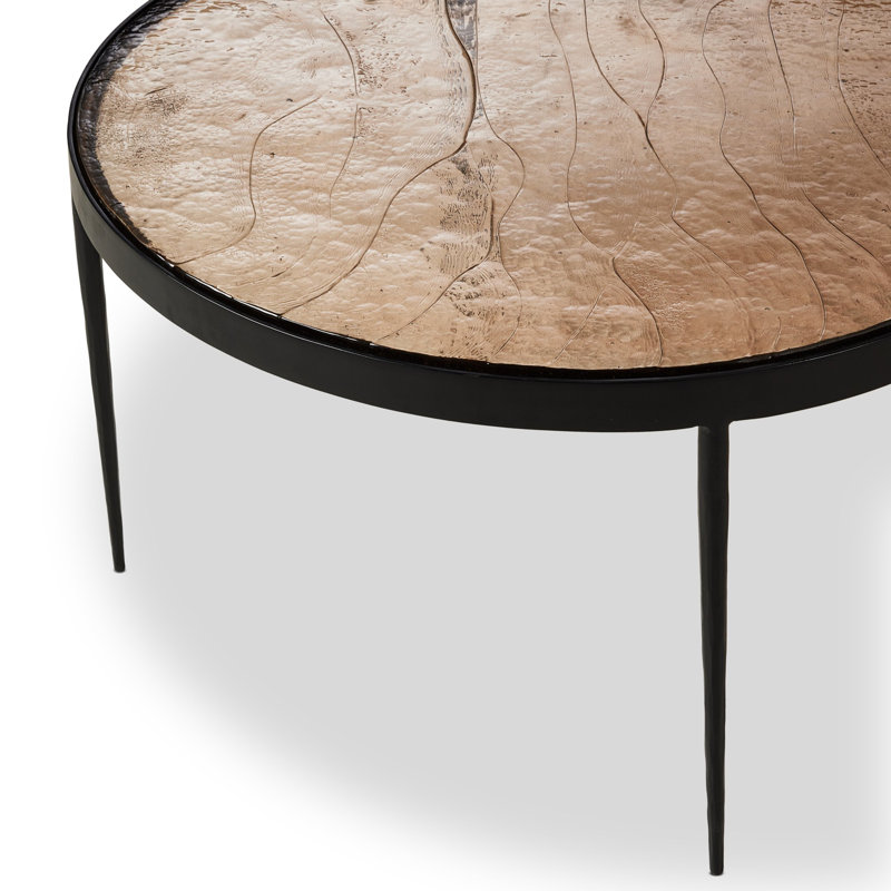 Yoko Coffee Table, 16.25" H x 32" L x 32" W, Moss
