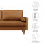 Causeuse en cuir Kellan-105770613-105770615-105770616