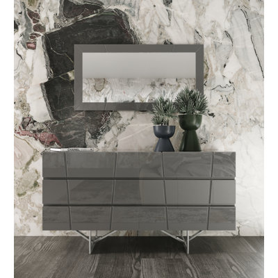 Commode double 6 tiroirs Clintock Modern