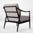 26" Wide Mid-Century Modern Accent Chair Comfy Reading Armchair for Living Room & Bedroom & Office-1986611908