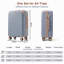 Ensemble de valises de voyage en ABS de qualité supérieure, ensemble de valises à verrou Tsa 3 pièces avec des tailles de 20, 24 et 28 pouces avec des roues pivotantes à 360 °-132005310-132005311