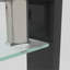 Table basse rectangulaire en verre noir