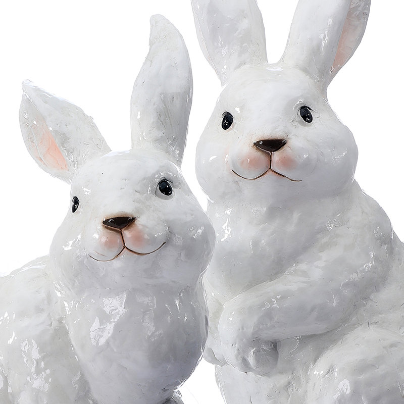 11.5" Glazed Terracotta Bunny