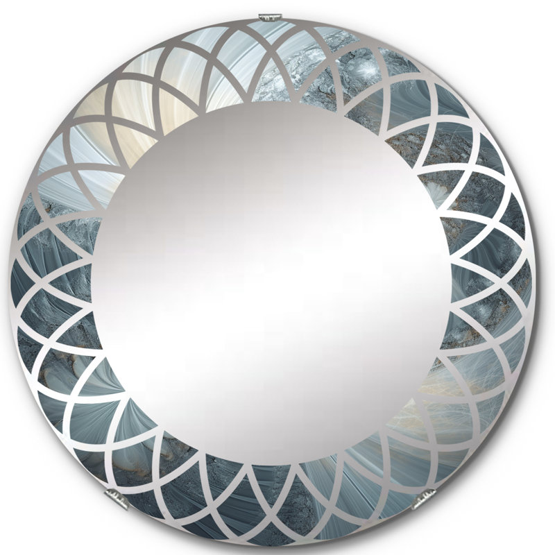 Boullanger - Miroir mural rond moderne, 24 po x 24 po