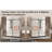 Frameless Shower Door 44-48" W x 76" H Clear Tempered Glass with Stainless Steel Handle-122662963