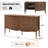 Martha Transitional 58"W 4-Door Fluted Curved Sideboard with Cable Management-624918827