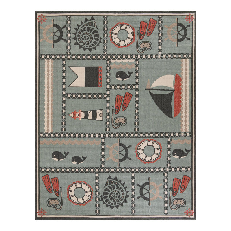 Angelys Indoor/Outdoor Area Rug, Rectangle 9' x 12'