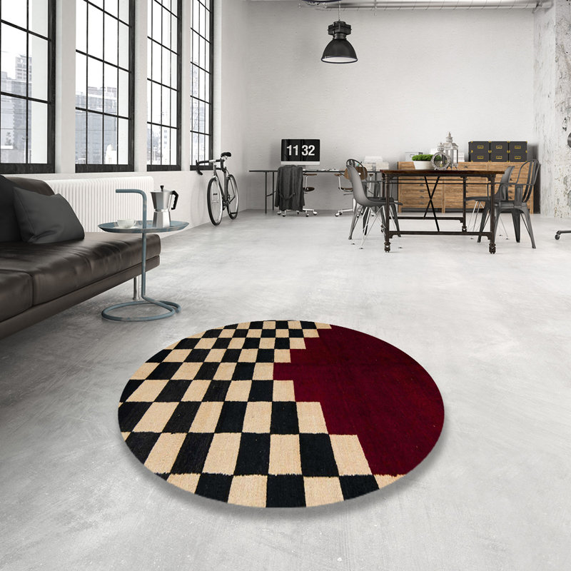 Tapis abstrait et moderne 5156, Rond 4 pi