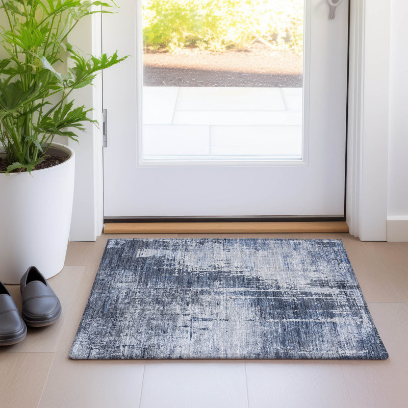 Tapis intérieur / extérieur rectangulaire avec envers antidérapant Lamanna, Rectangle 1'8" x 2'6"