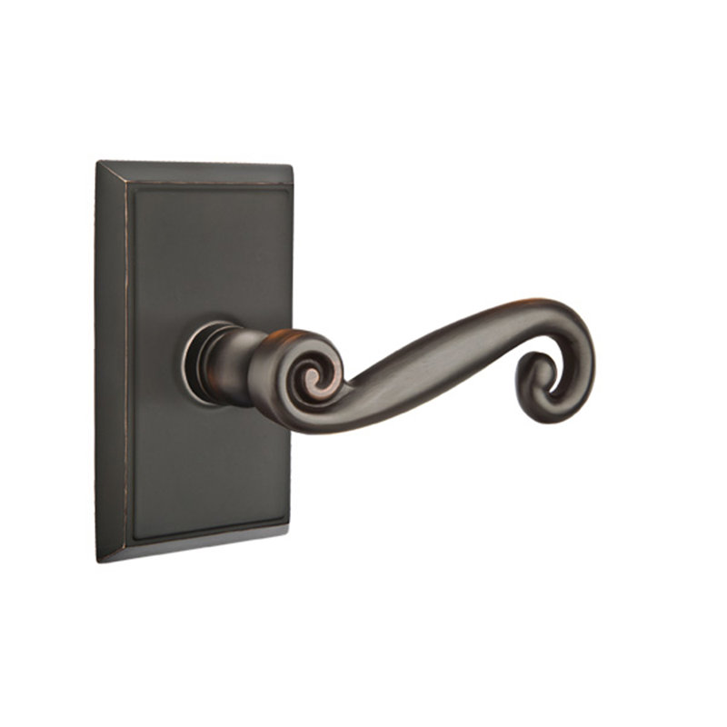 Privacy (Bed & Bath) Door Lever, Left, Oil Rubbed Bronze