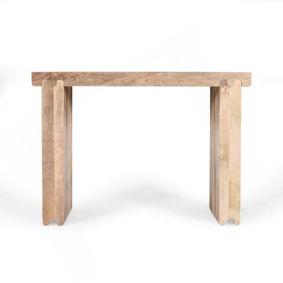 45" Thickened Farmhouse Mango Wood Console Table