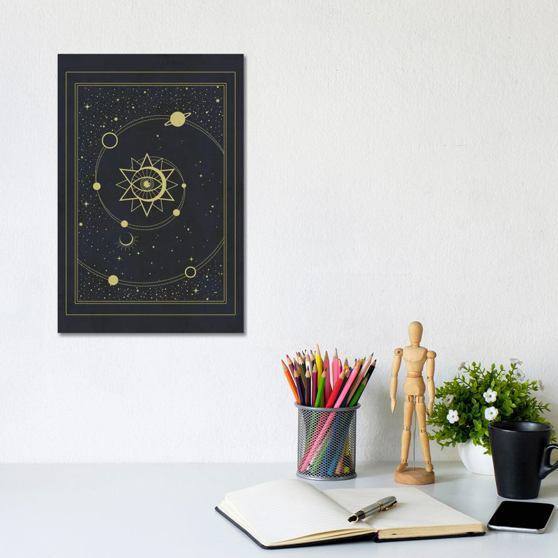 The Solar System - Wrapped Canvas Print, 20.32 cm H x 30.48 cm W