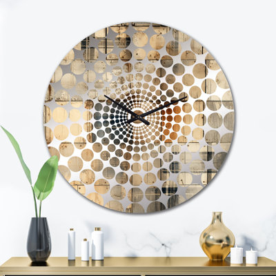 Horloge murale beige rustique