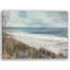 «Autumn's Serenity: A Quiet Beach», reproduction sur toile tendue-1247630637