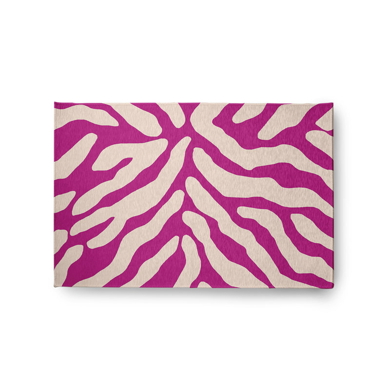 Tapis rose / blanc Bartolome, Rectangle 2 pi x 3 pi