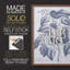 Bleu marine et lin, reproduction botanique encadrée - bois massif-128042296-128042272
