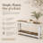46" Luxe Reclaimed Wood Console Table White Combo-380829233-319167807