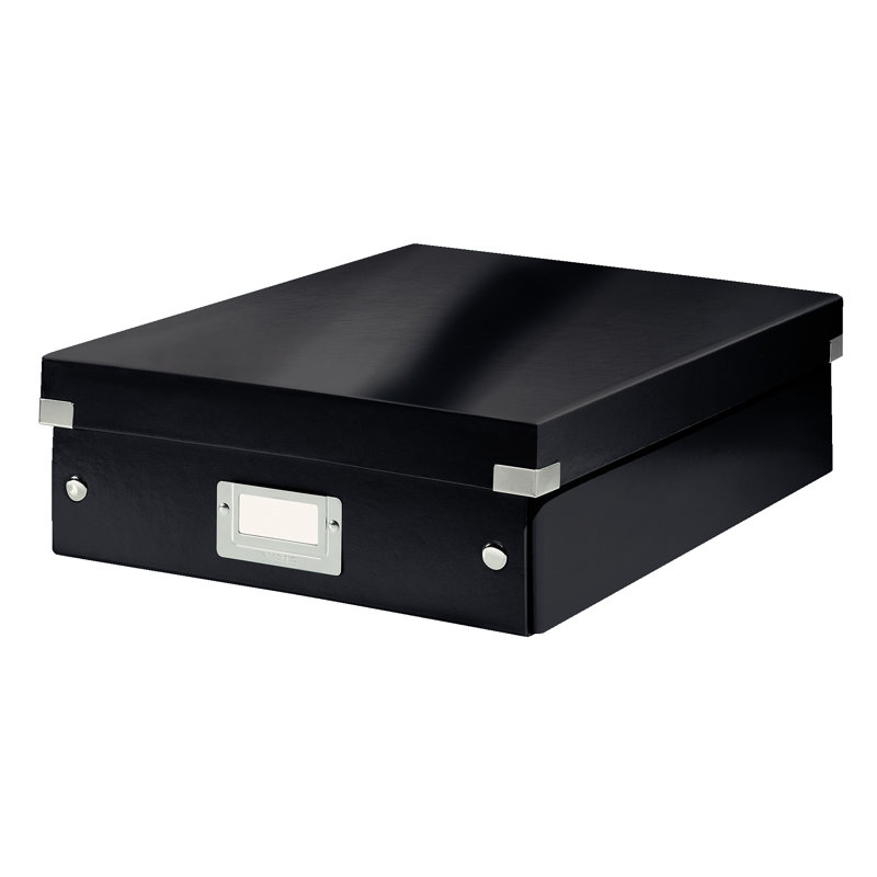 Leitz Decorative Bin, Black, 28.1cm H x 10cm W x 37cm D