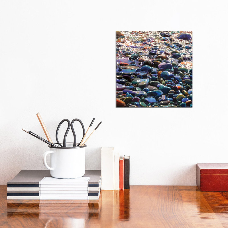 Pebbles X by Kevin Lowery - Wrapped Canvas Painting, 30.48 cm H x 30.48 cm W
