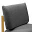 Fauteuil noir en molleton Teddy - Chaise longue rétro en bois d'hévéa massif pour le salon et la chambre à coucher-1524323663-1524323648