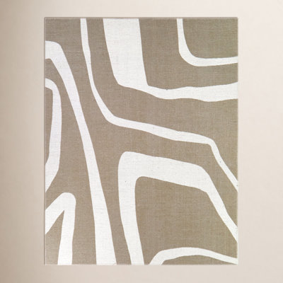 Mariza Tan Abstract Modern Area Rug