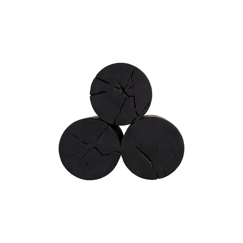 Triflora Side Table, Black, Small, 23" H x 22" W x 22" D