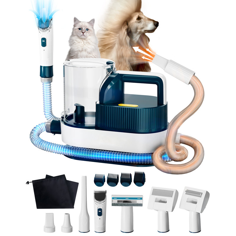 Aspirateur pour chien et séchoir à chiens, aspirateur pour chien de 2,5 L avec 3 réglages de température
