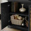 Buffet 31,5 "rétro avec portes en relief dorées à la main avec tablettes réglables-1740014733