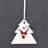 Xmas Most Wonderful Time Of The Year Tree Shaped Ceramic Ornament