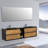 Kiskimere 74.8" Wall-Mounted Double Bathroom Vanity Set-464102120