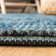 Ferrera Striped Handwoven Dark Blue Rug