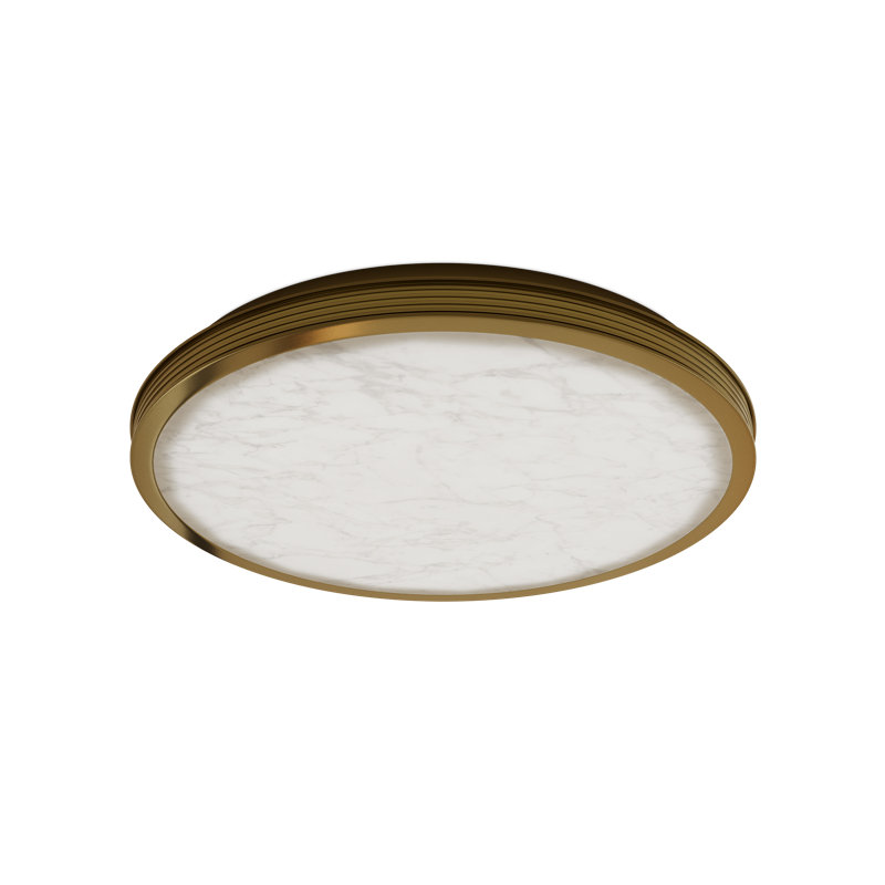 Aydan 1 - Light LED Flush Mount, 2.5" H x 23.5" W x 23.5" D, Brushed Brass, 47.5 W