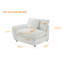 Canapé modulaire rembourré 5 pièces avec canapé et repose-pieds-809414461