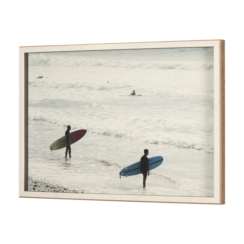 Serene Surf by Urban Octopus a Framed Art Print Matted under Glass