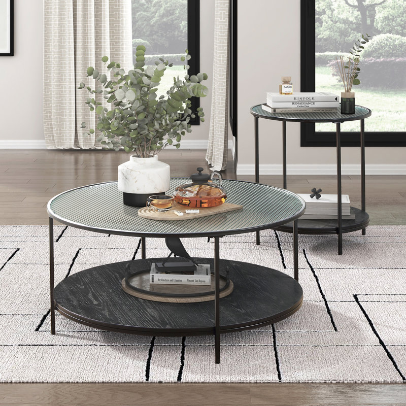 Ensemble de tables d'appoint 2 pièces Modern