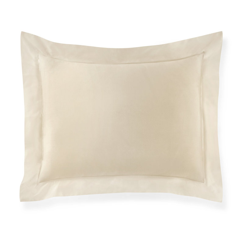 Soprano 100% Cotton Buttons Sham, Standard, Linen