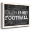 Faith Family Football, reproduction d'art sur toile-96288547-96288548
