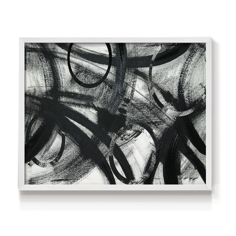 «Rain on Sand Lake», reproduction encadrée, H 11 po x l 14 po, Blanc