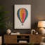 Geometric Hot Air Balloon Retro - Wrapped Canvas-1885294936-1885294938