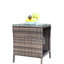 Table basse pour patio avec verre trempé brun-1284858453