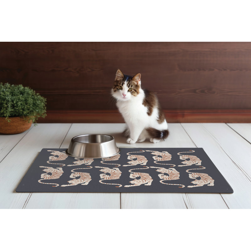 Napperon Hey Tiger, Gris anthracite, H 0,08 po x l 24 po x P 36 po