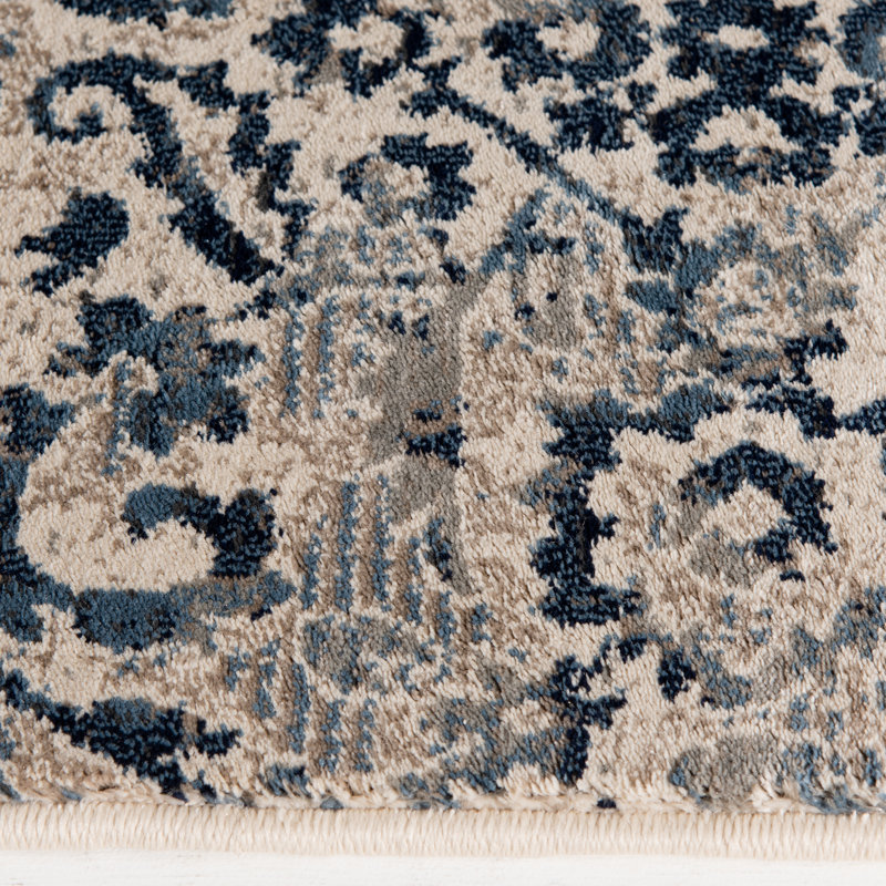 Tapis bouleau / indigo Bostrom, Rectangle 5 pi x 7 pi 6 po