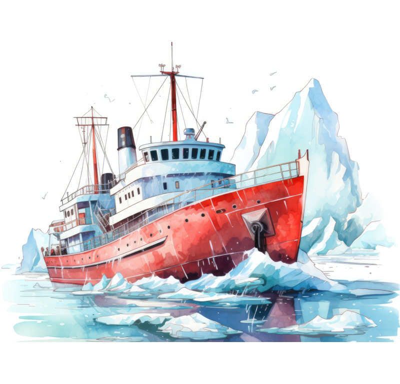 Breaking the ice - 36"x48" Framed canvas