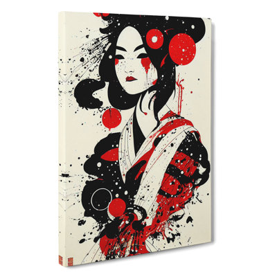 Graffiti Geisha - Wrapped Canvas